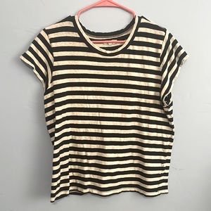 Madewell navy and white tee, size XL